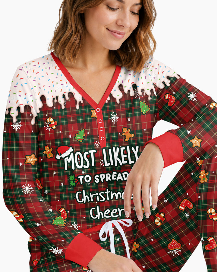 Funny Christmas Family Matching Bamboo Women Pajama Set