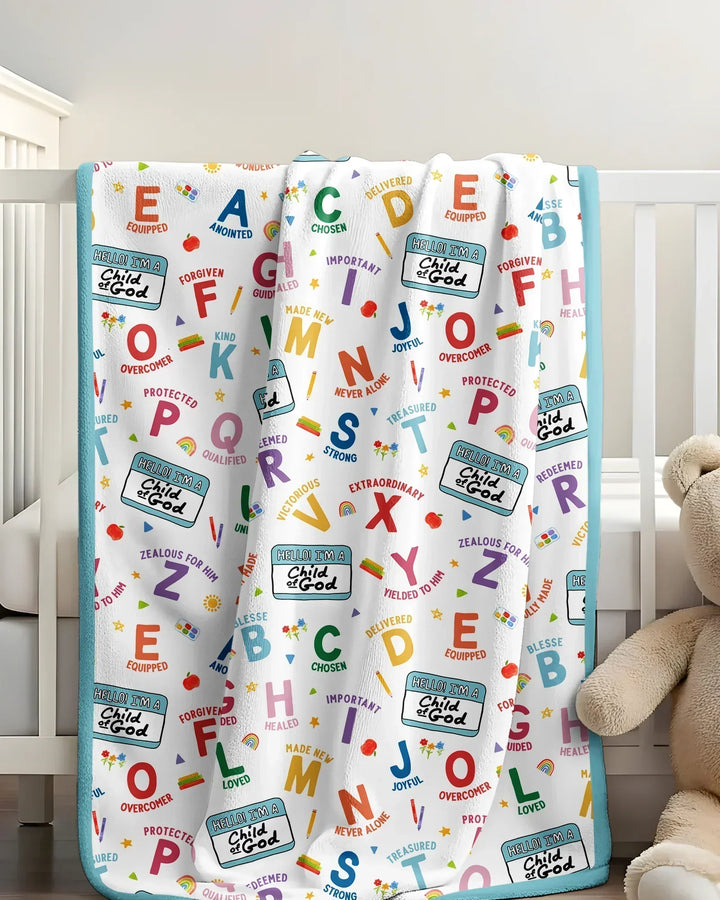 I'm A Child Of God ABCs Bamboo Blanket