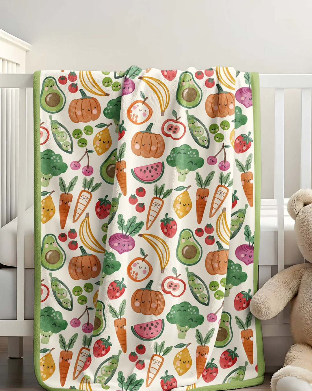Veggie Friends Family Matching Bamboo Blanket