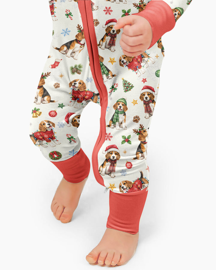 Beagle Christmas Bamboo Convertible Zippy