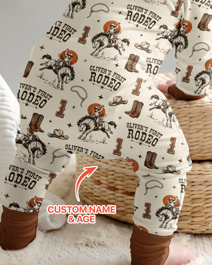 Custom Name Birthday Rodeo Bamboo Convertible Zippy