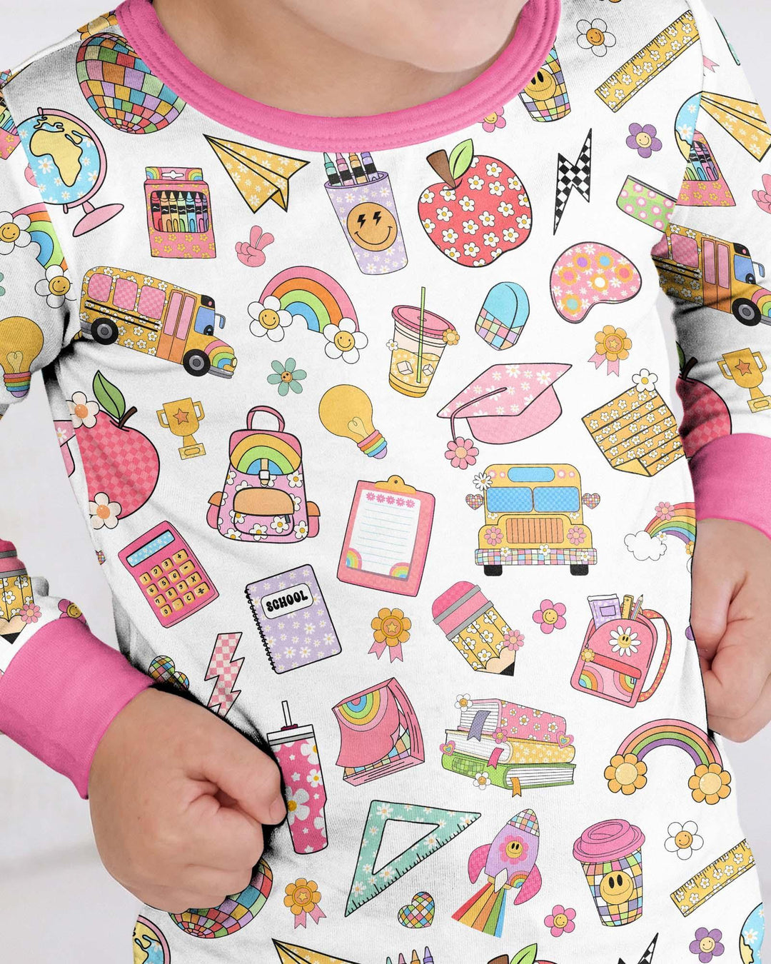 Template Bamboo Two Piece Long Sleeve Pyjamas Set