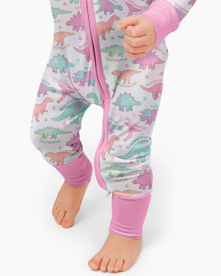 Pastel Dino Bamboo Convertible Zippy