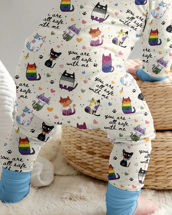 Loved & Safe Kitties Family Matching Bamboo Convertible Zippy