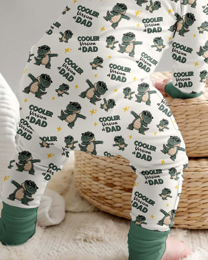 Cool Dino Daddy & Me Matching Bamboo Convertible Zippy