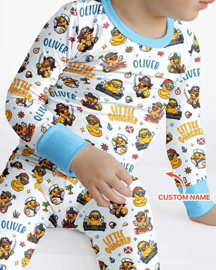 Little Quacker Bamboo Two Piece Long Sleeve Pajama Set