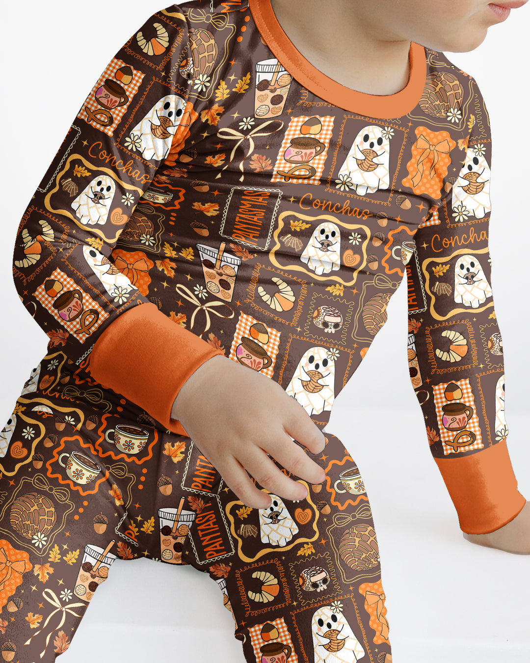 Fall Conchas Bamboo Two Piece Long Sleeve Pajama Set