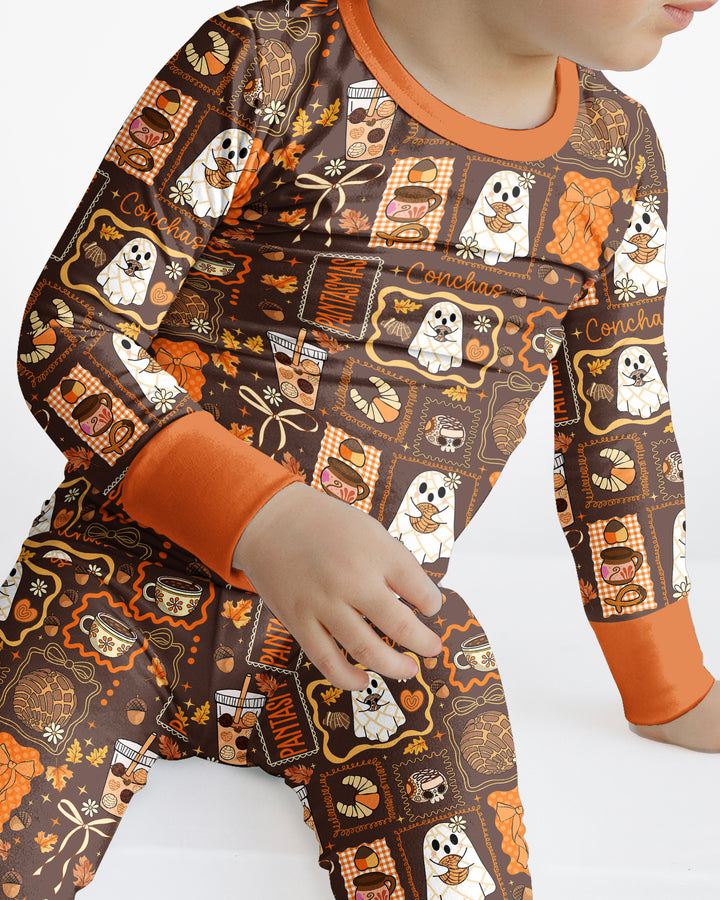 Fall Conchas Bamboo Two Piece Long Sleeve Pajama Set