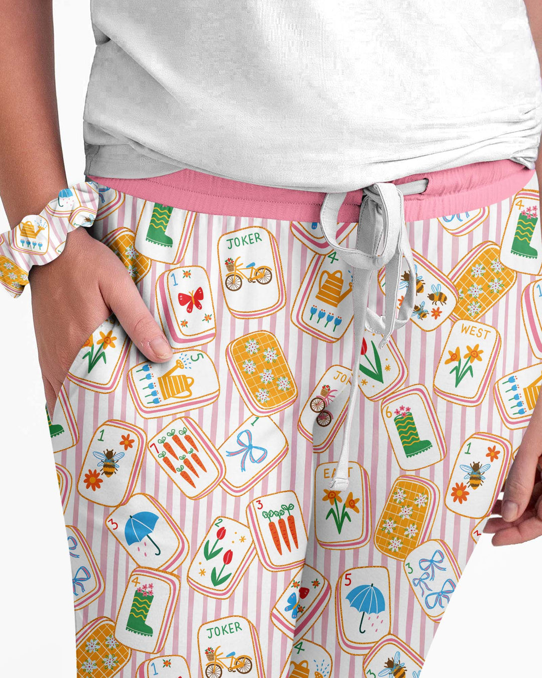 Mahjong Club Mommy & Me Matching Bamboo Women Pajama Set