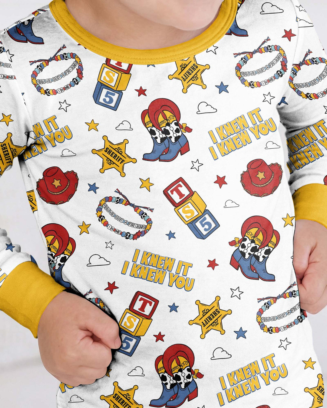Little Cowgirl Bamboo Two Piece Long Sleeve Pajama Set
