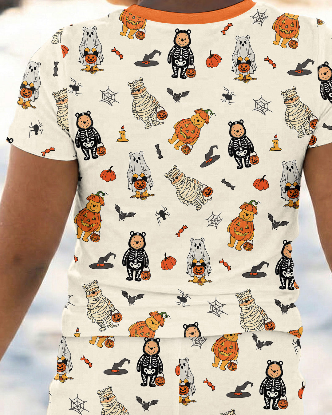 Retro Trick Or Treat Bamboo Two Piece Short Sleeve Pajama Set