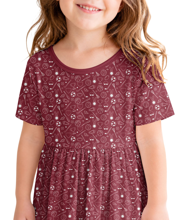 Doodle Sports Bamboo Twirl Dress