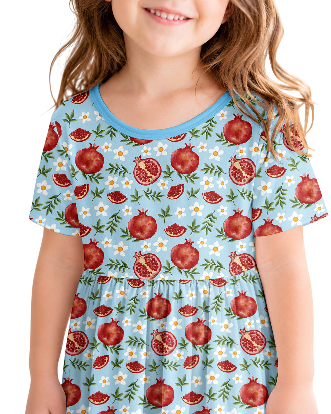 Pomegranate Garden Joy Family Matching Bamboo Twirl Dress