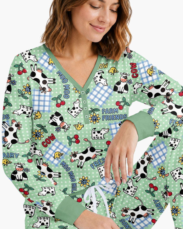 Moo Moo Chick Bamboo Women Pajama Set