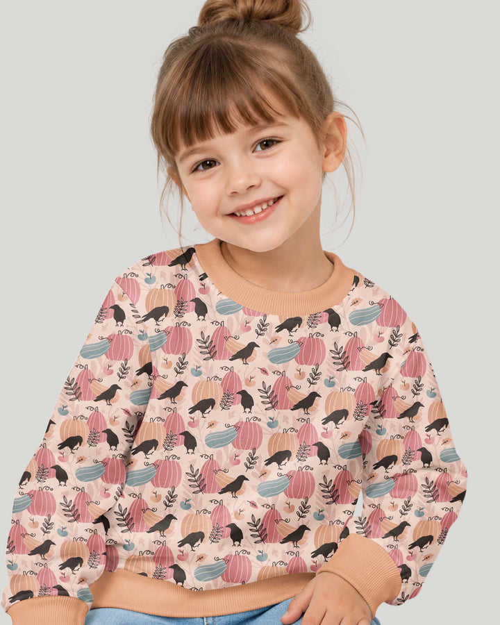 Pastel Pumpkin Patch Bamboo Crewneck Sweatshirt