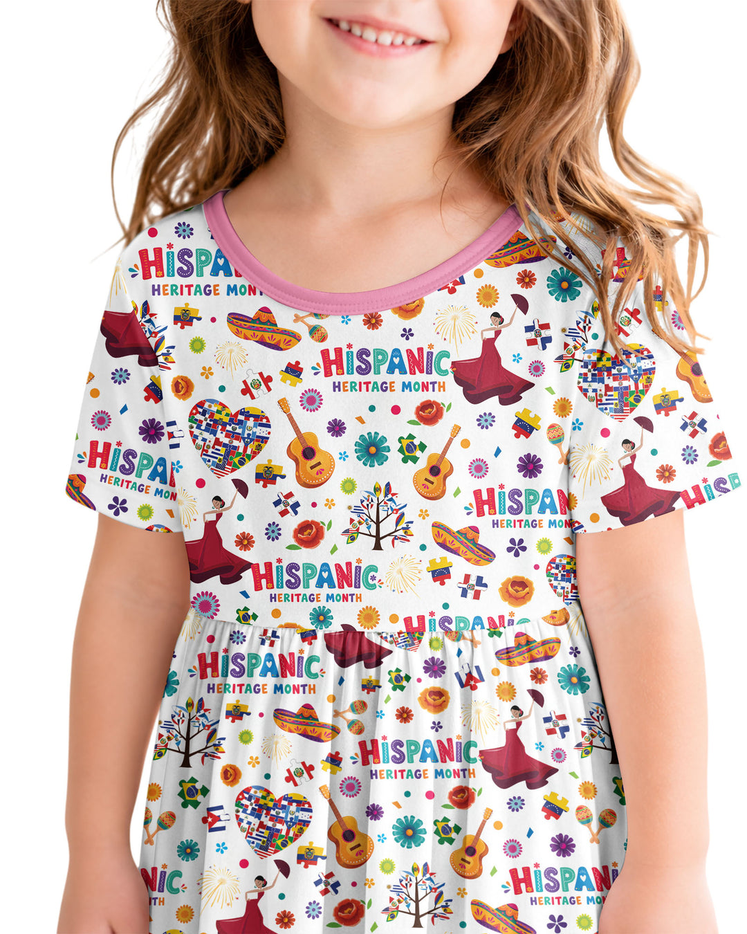 Fiesta Hispanic Heritage Month Bamboo Twirl Dress