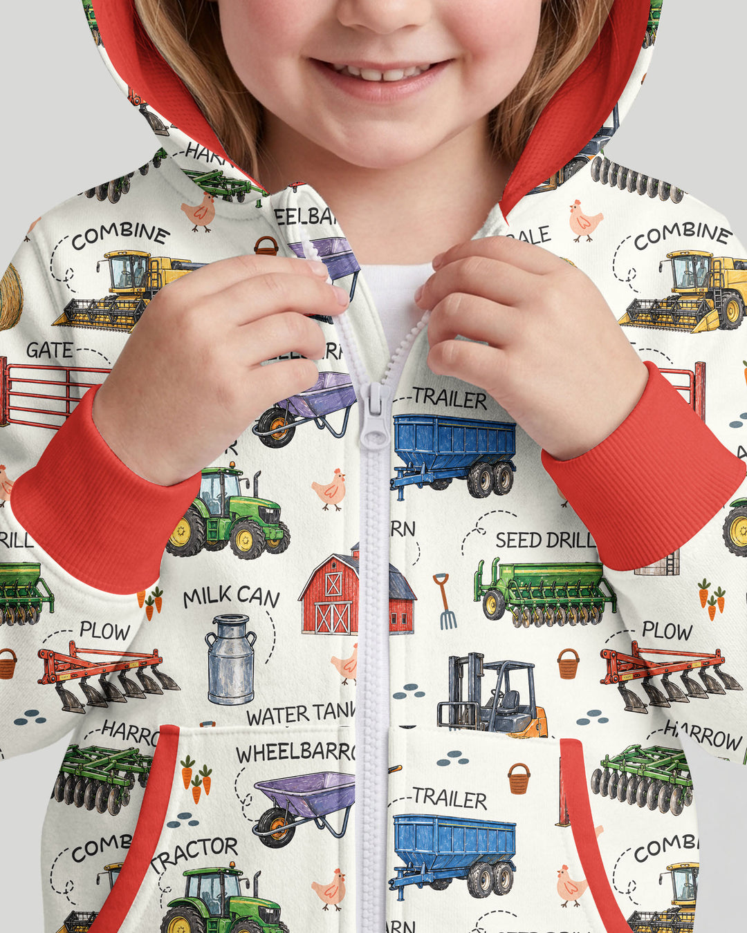 Little Farmer Bamboo Zip Hoodie
