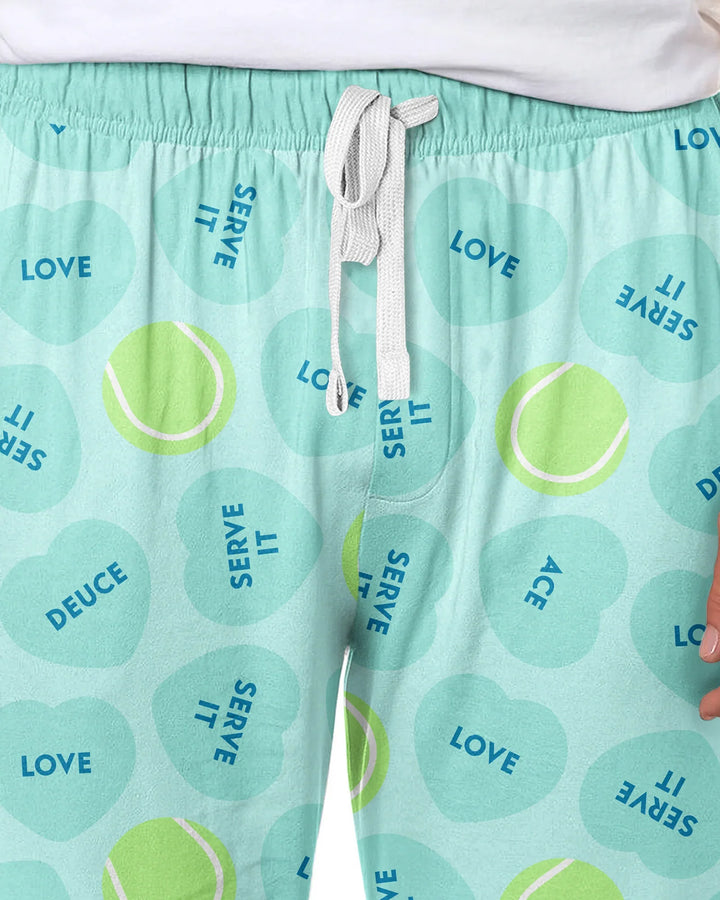 Tennis with Love Bamboo Men's Pajama Set