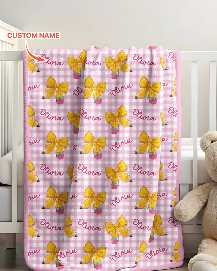 Coquette Back To School Bamboo Blanket