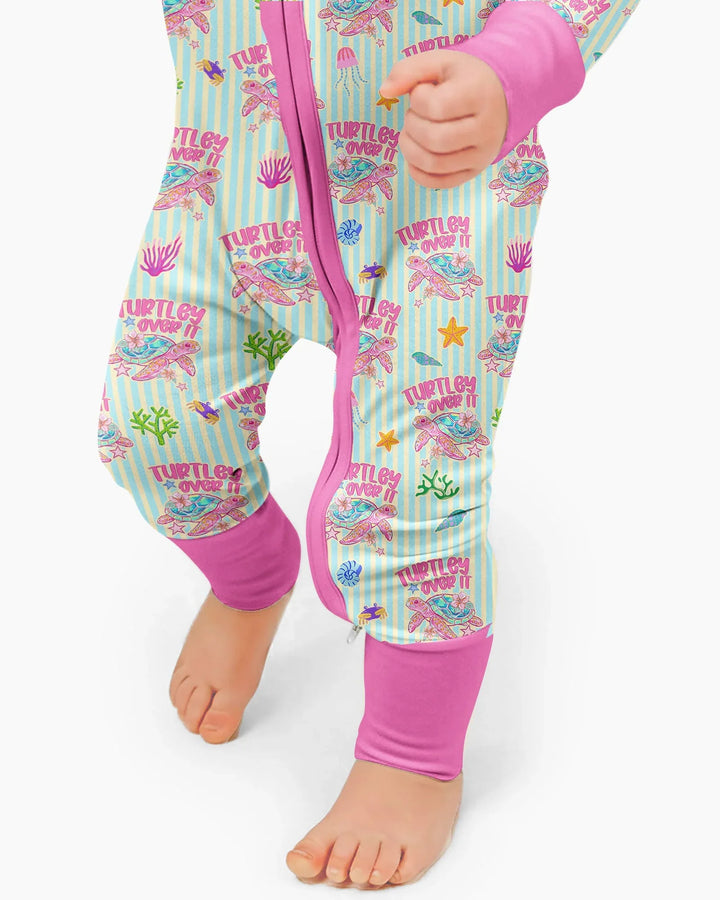 Turtley Over It Family Matching Bamboo Convertible Zippy