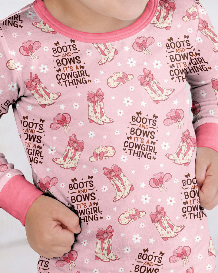 Template Bamboo Two Piece Long Sleeve Pyjamas Set