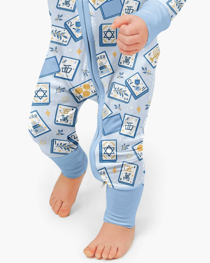 Mahjong Tov Hanukkah Family Matching Bamboo Convertible Zippy