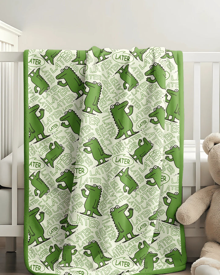 See you later, alligator! Bamboo Blanket