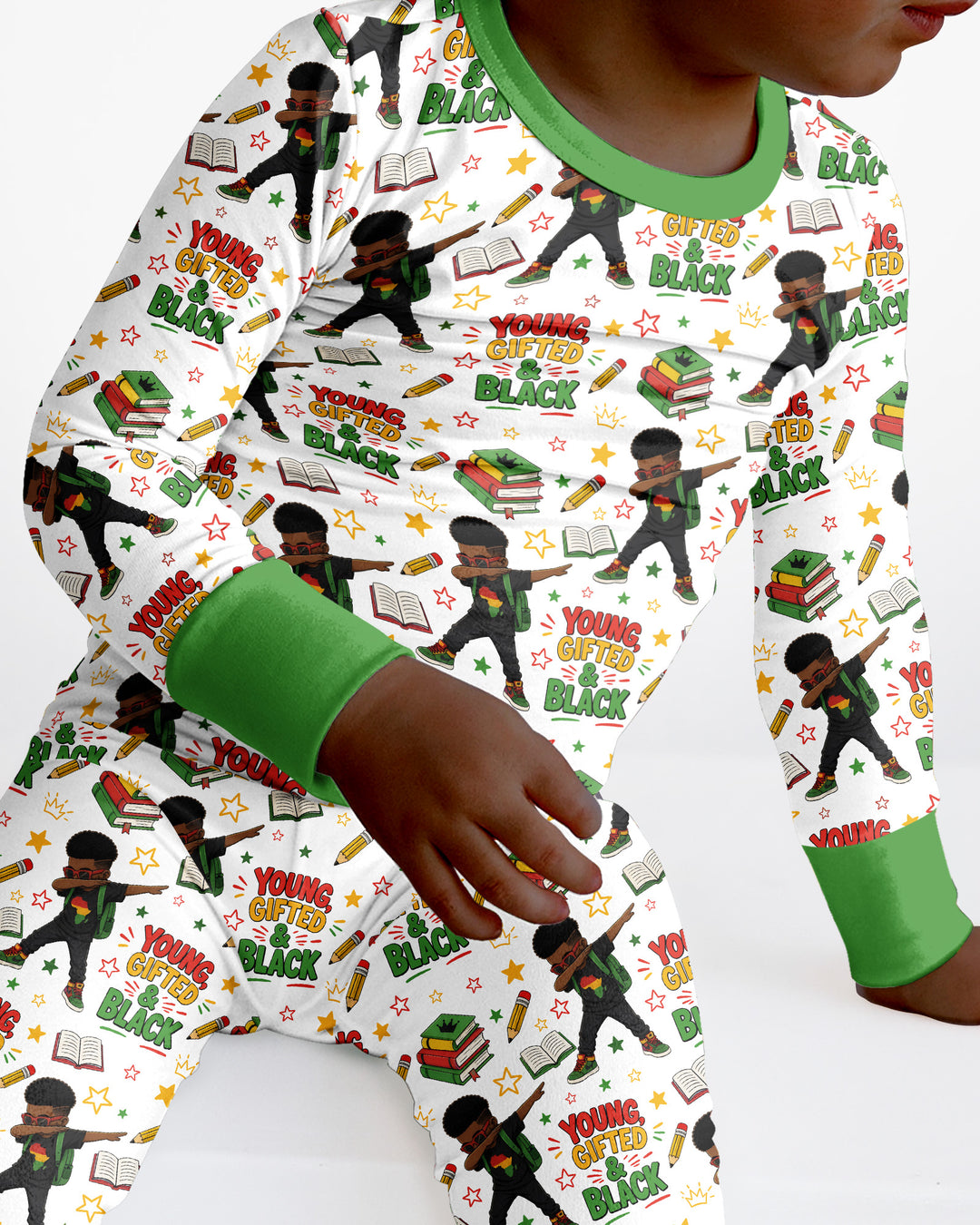 Black Boy Young Gifted & Black Bamboo Two Piece Long Sleeve Pajama Set