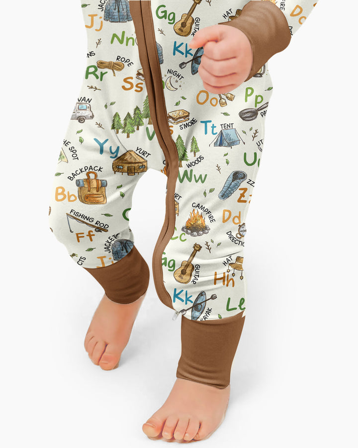 Adventure Alphabet ABCs Summer Camp Bamboo Convertible Zippy