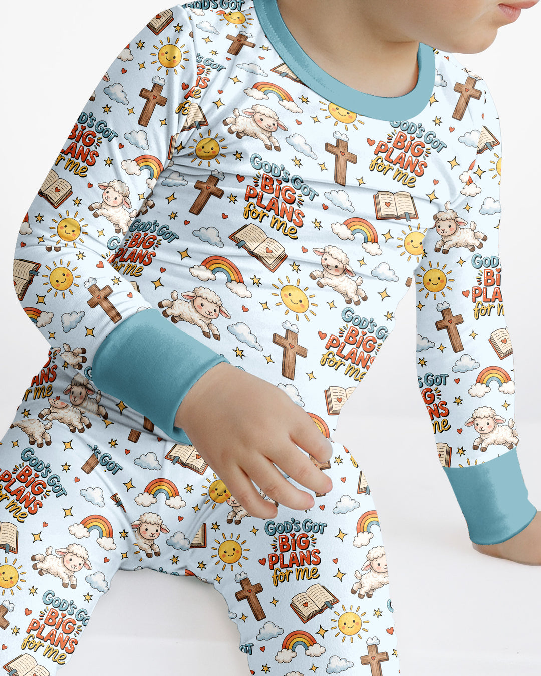 God's Got Big Plans For Me Bamboo Two Piece Long Sleeve Pajama Set