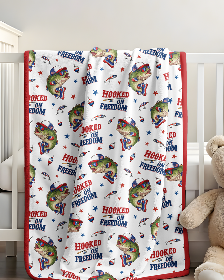 Hooked On Freedom Bamboo Blanket
