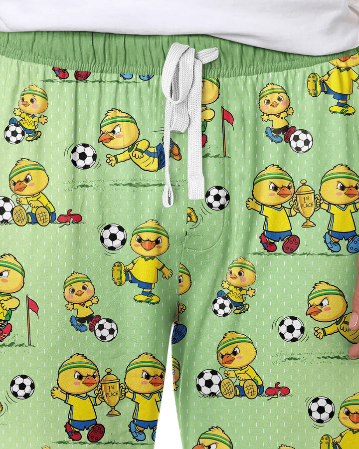 Brasil Soccer Fan Family Matching Bamboo Men's Pajama Set