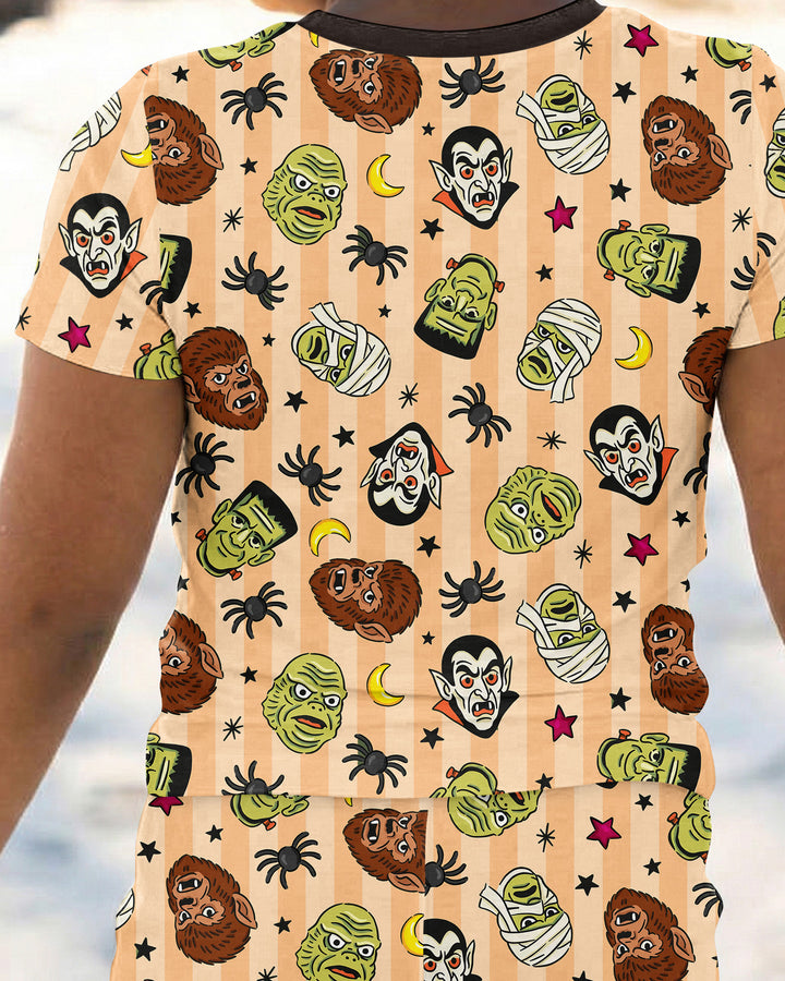 Creepy Crew Family Matching Bamboo Two Piece Short Sleeve Pajama Set