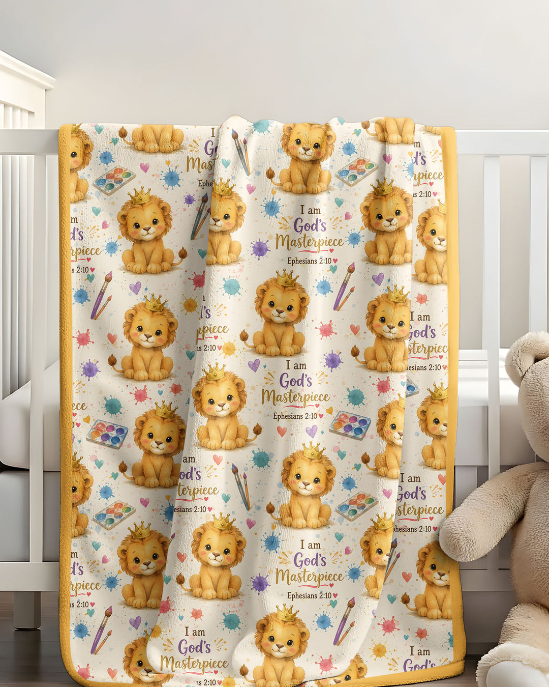 I Am God's Masterpiece Bamboo Blanket