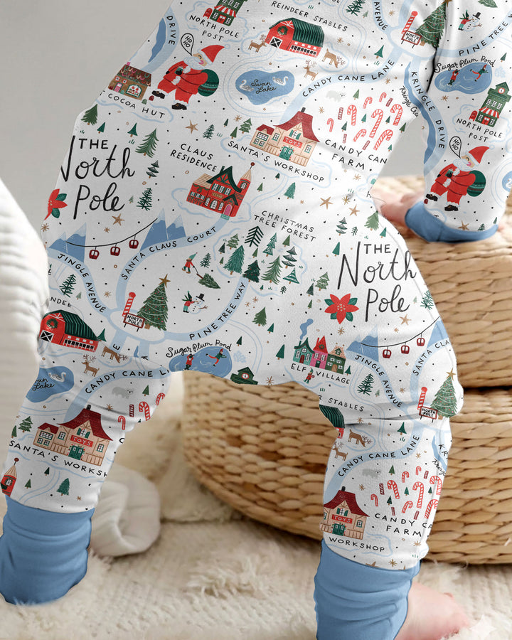 The North Pole Map Bamboo Convertible Zippy