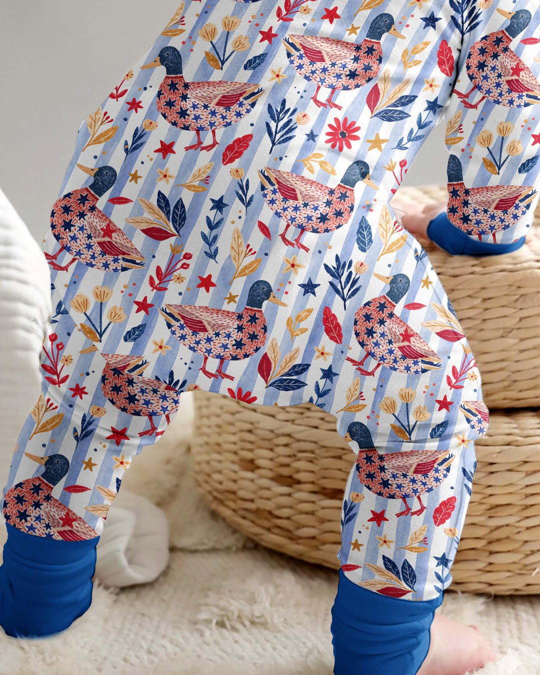 Patriotic Mallard Duck Bamboo Convertible Zippy