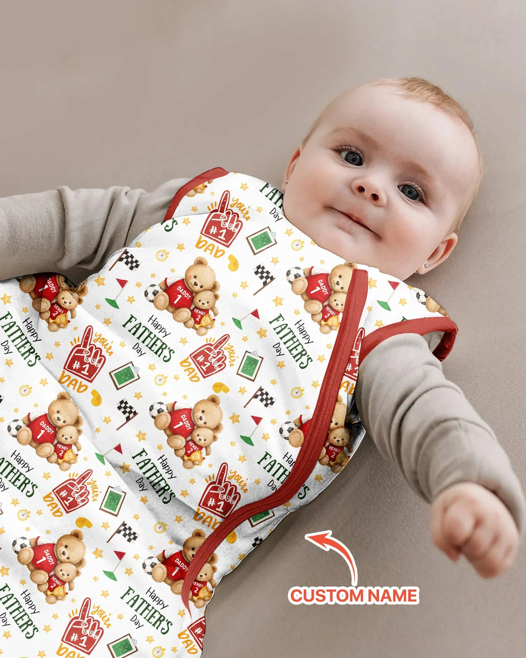 You're #1 Dad Daddy & Me Matching Bamboo Sleep Bag