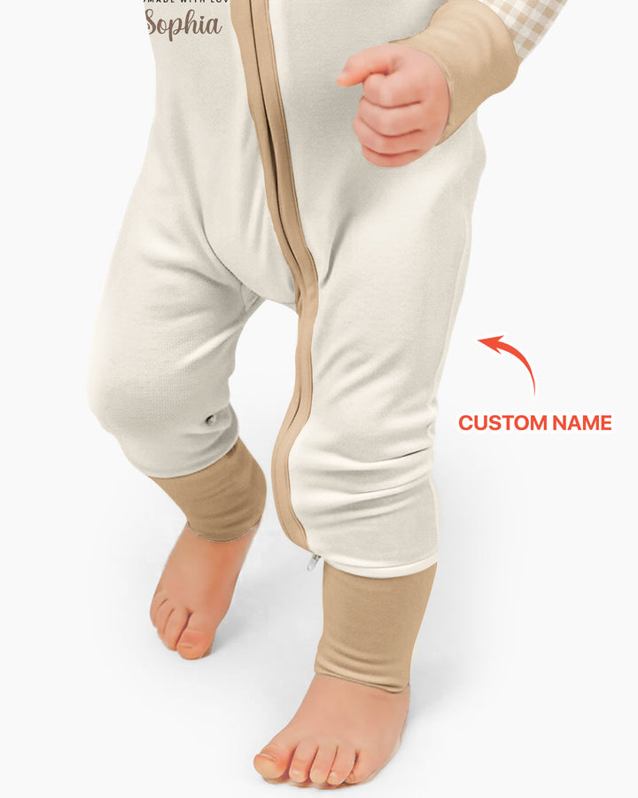 Custom Name Gingerbread Bakery Bamboo Convertible Zippy