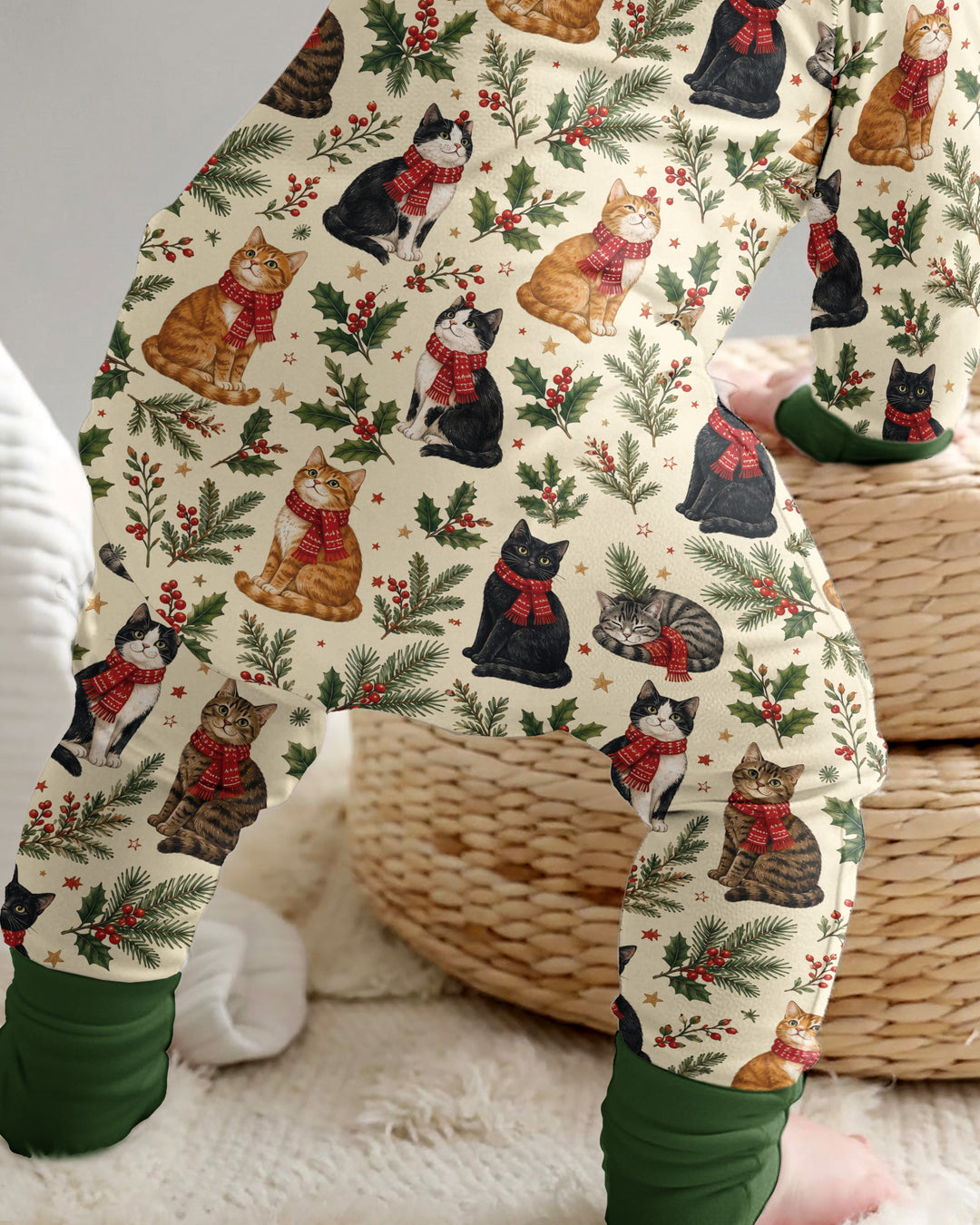 Christmas Cat Carolers Bamboo Convertible Zippy