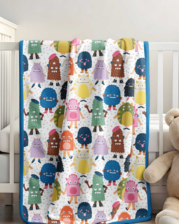 (Not So) Scary Monsters Bamboo Blanket