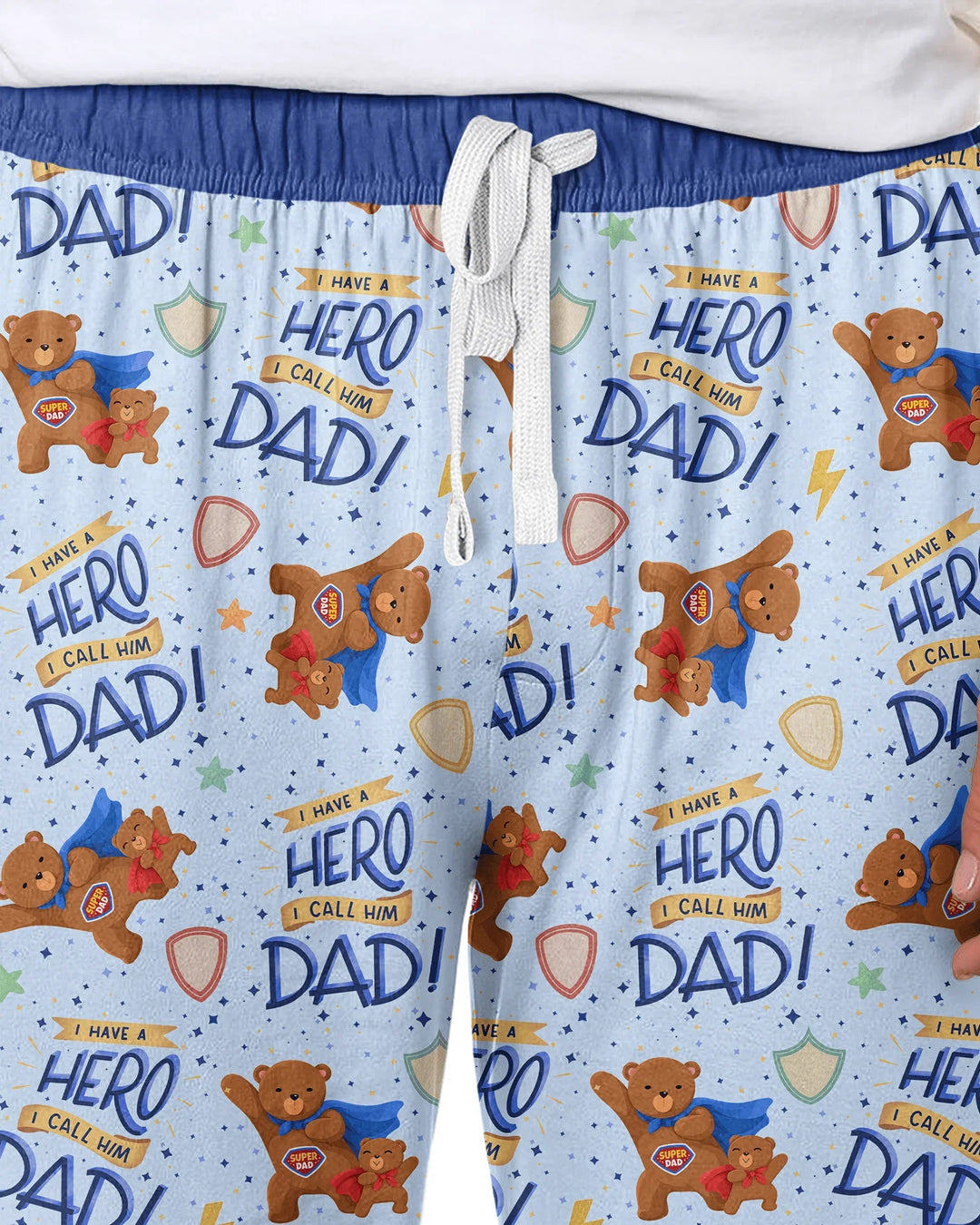 I Have A Hero Daddy & Me Matching Bamboo Men's Pajama Set