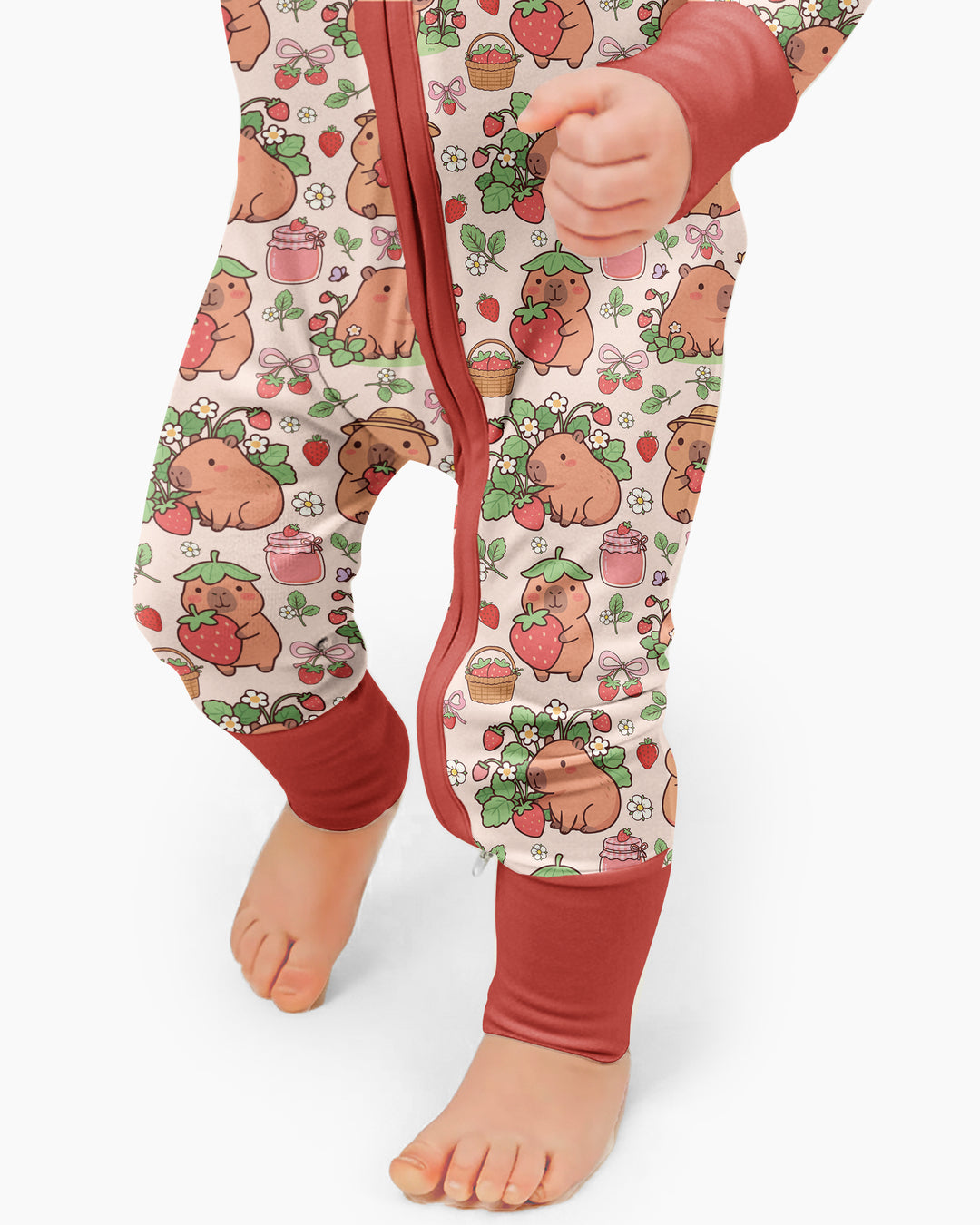 Capybara Strawberry Bamboo Convertible Zippy
