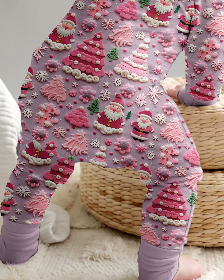 Pink Snowmen Bamboo Convertible Zippy