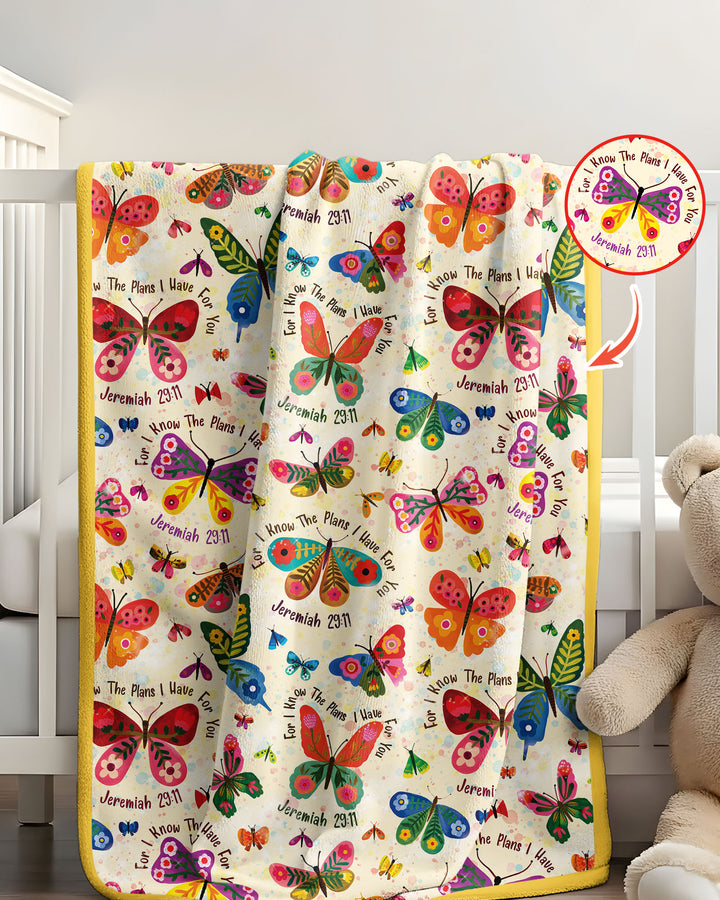 For I Know The Plans I Have For You Bamboo Blanket