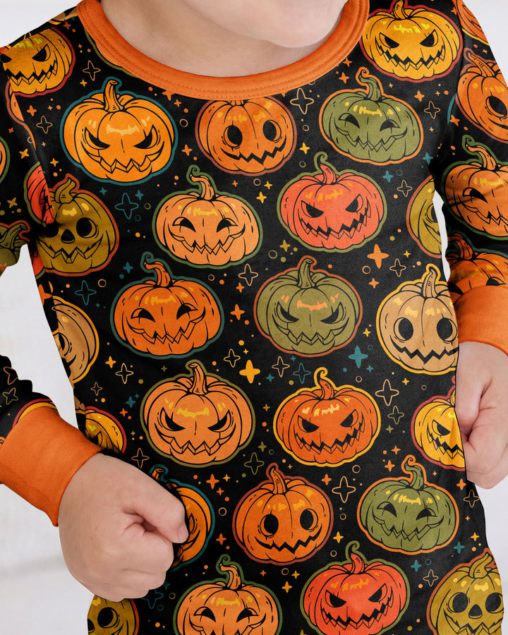 Jack O’ Lantern Nights Bamboo Two Piece Long Sleeve Pajama Set
