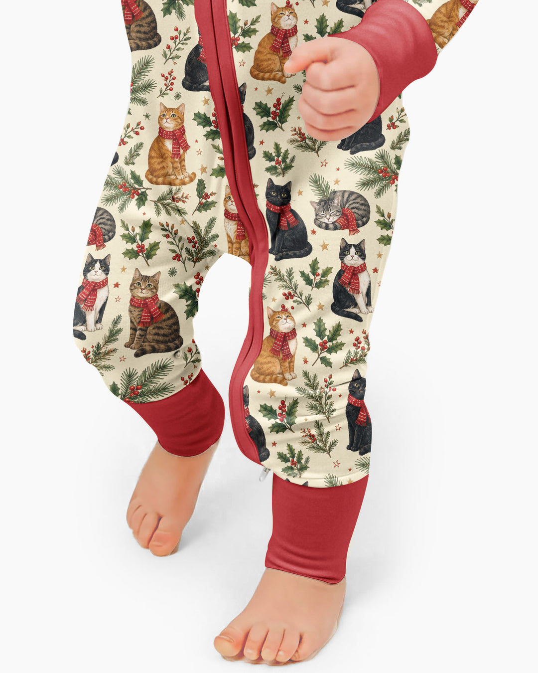 Christmas Cat Carolers Bamboo Convertible Zippy