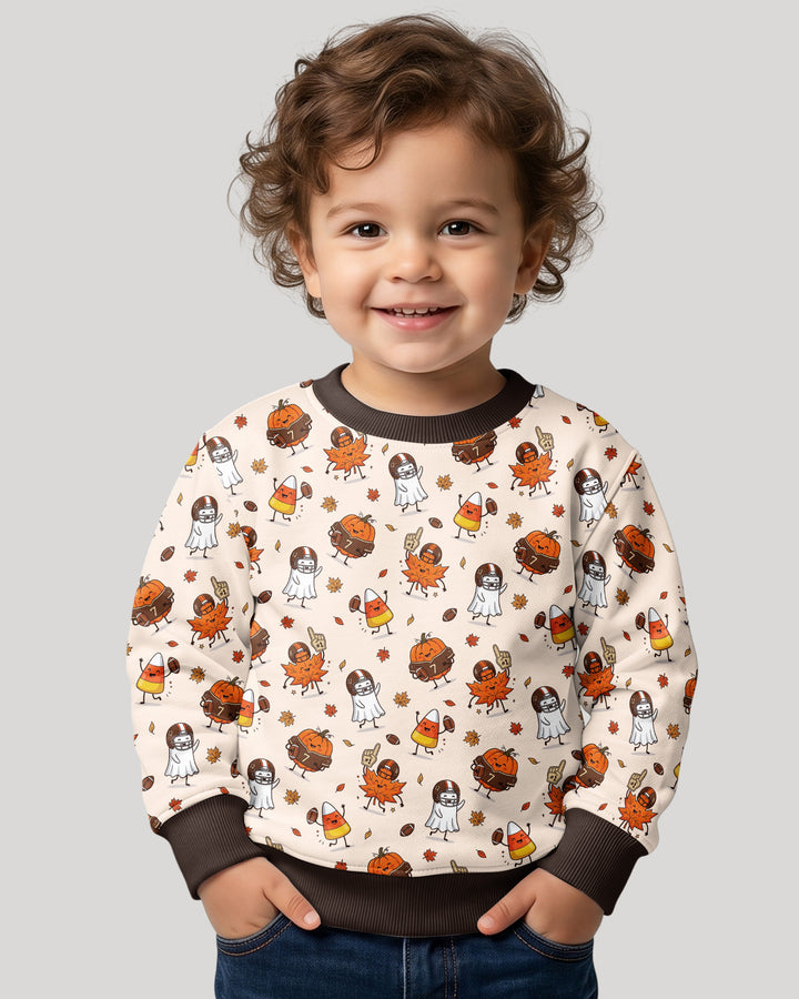 Fall Day Football Bamboo Crewneck Sweatshirt