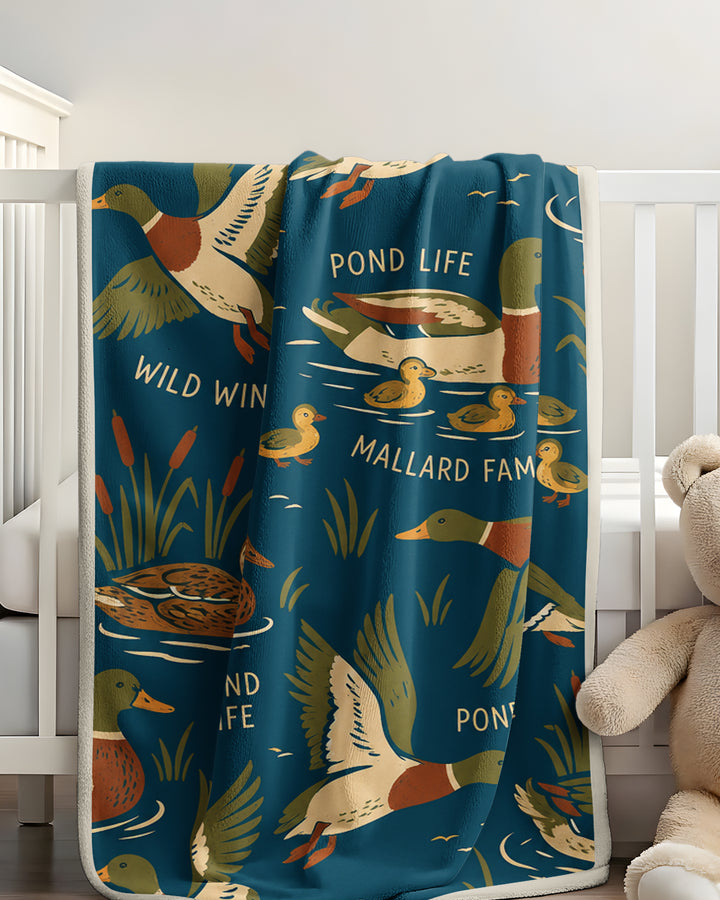 Tiny Quack Chorus Bamboo Blanket