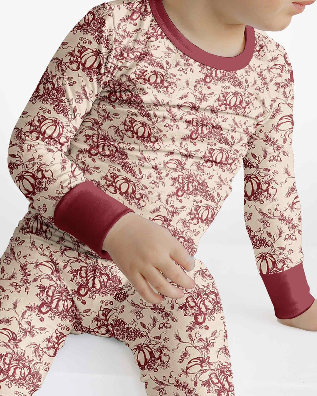 Template Bamboo Two Piece Long Sleeve Pyjamas Set