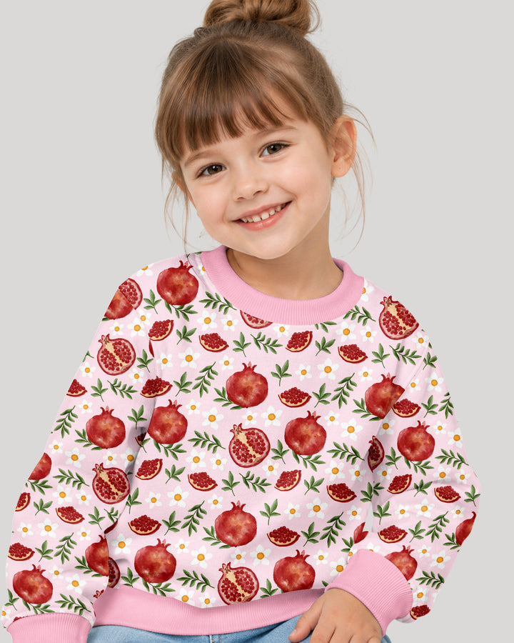 Pomegranate Garden Joy Family Matching Bamboo Crewneck Sweatshirt